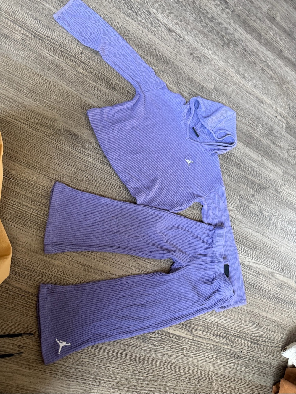 Jordan Lavender Ribbed Hoodie & Joggers Set